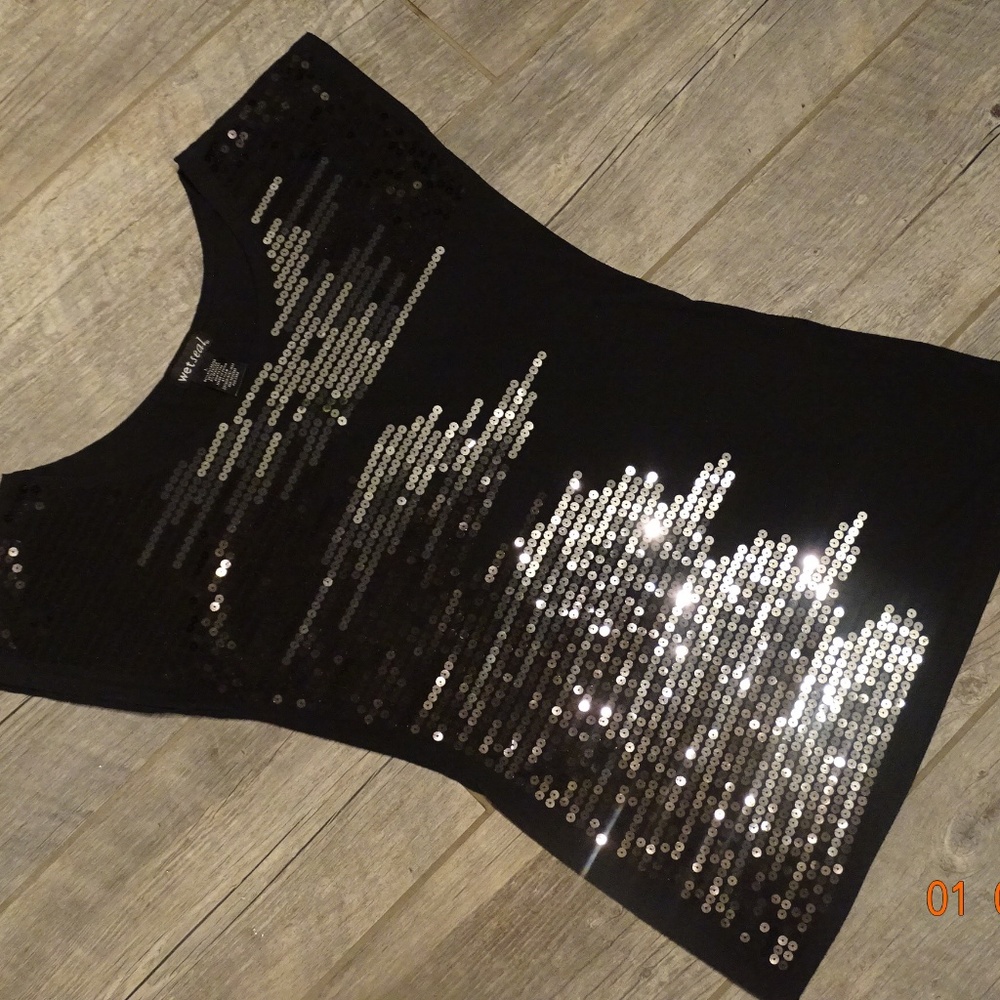 Wet Seal Sequin Blouse